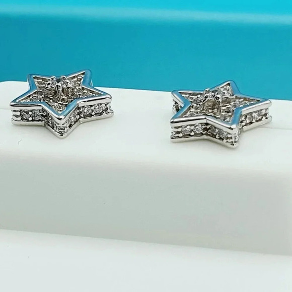 925 Sterling Silver CZ Beautiful Earrings for Women, 1USPAR4205 - Picture 10 of 10